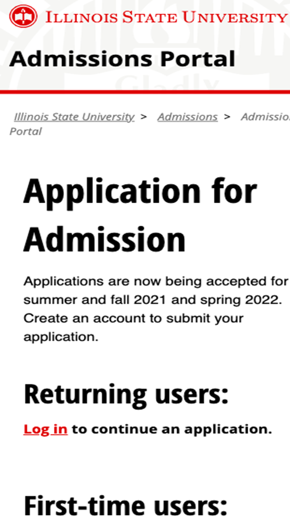 Illinois State University Admissions 2023 Application Fees, Deadlines