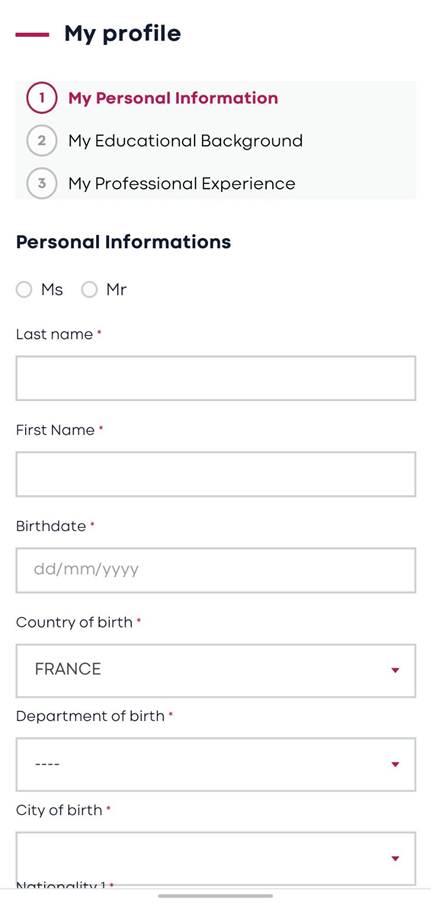 Kedge Application Steps