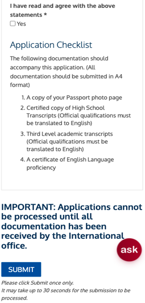 IT Carlow Application Steps