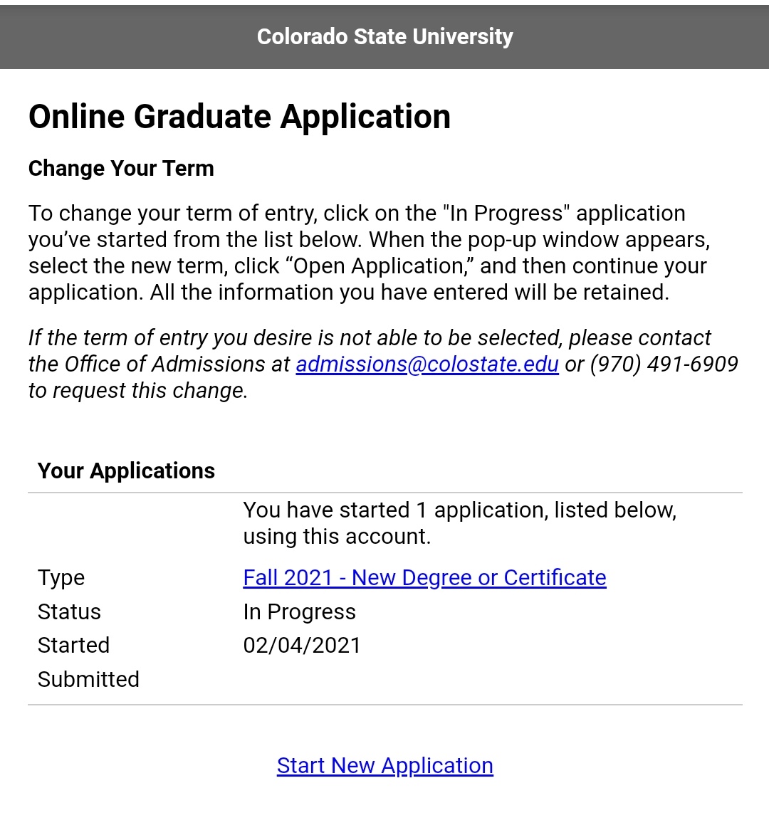 Colorado State University Admission 2023 Application Fees, Deadlines