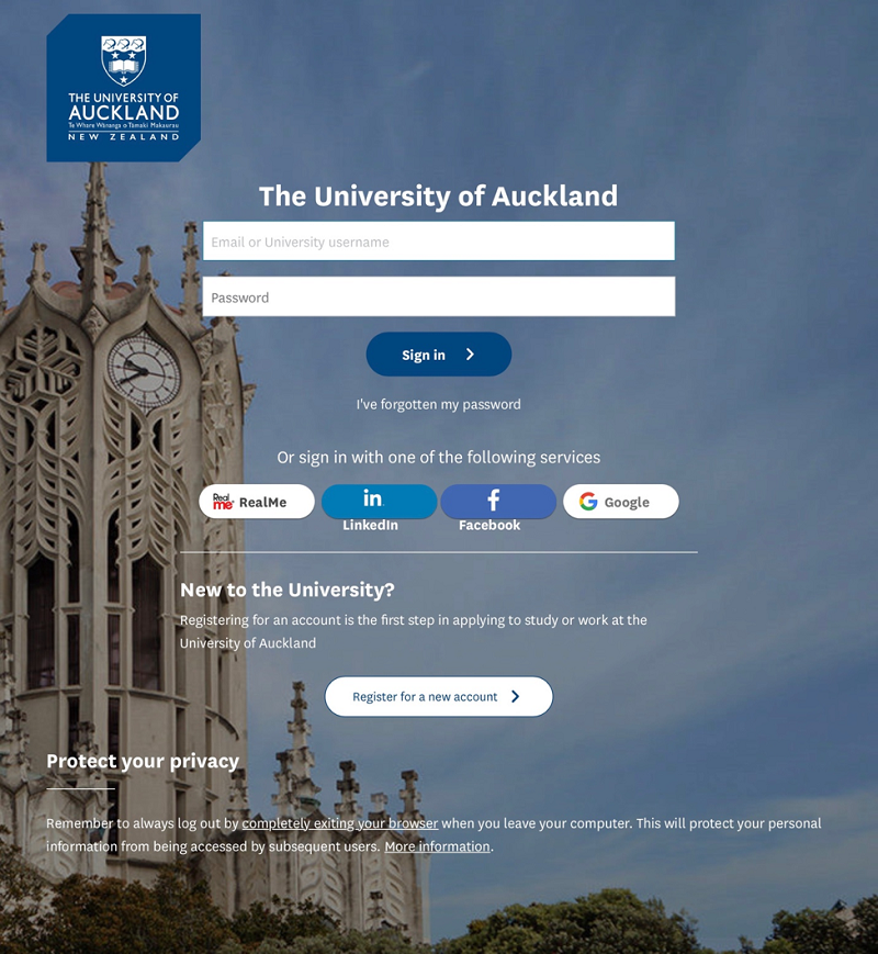 phd application auckland university