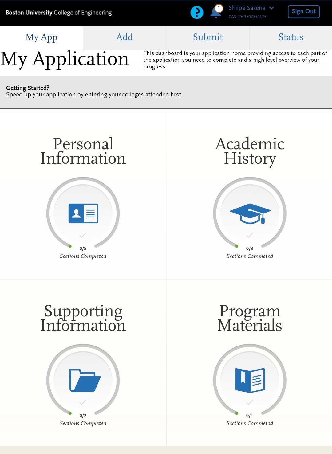 boston university phd application portal