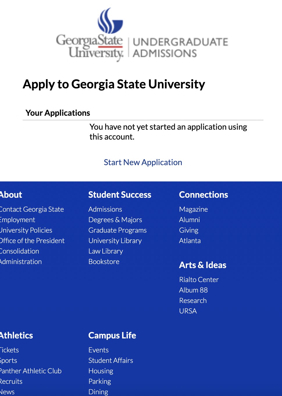 georgia state university application essay