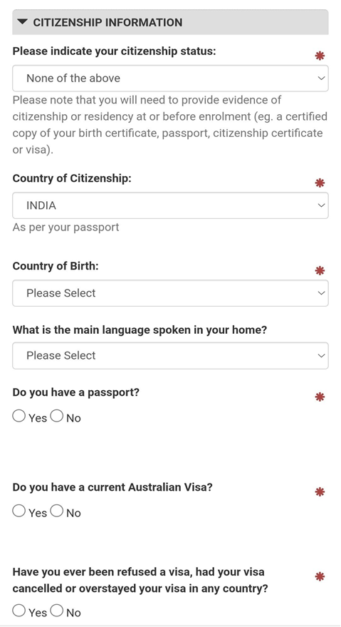 La Trobe College Postgraduate Application Steps