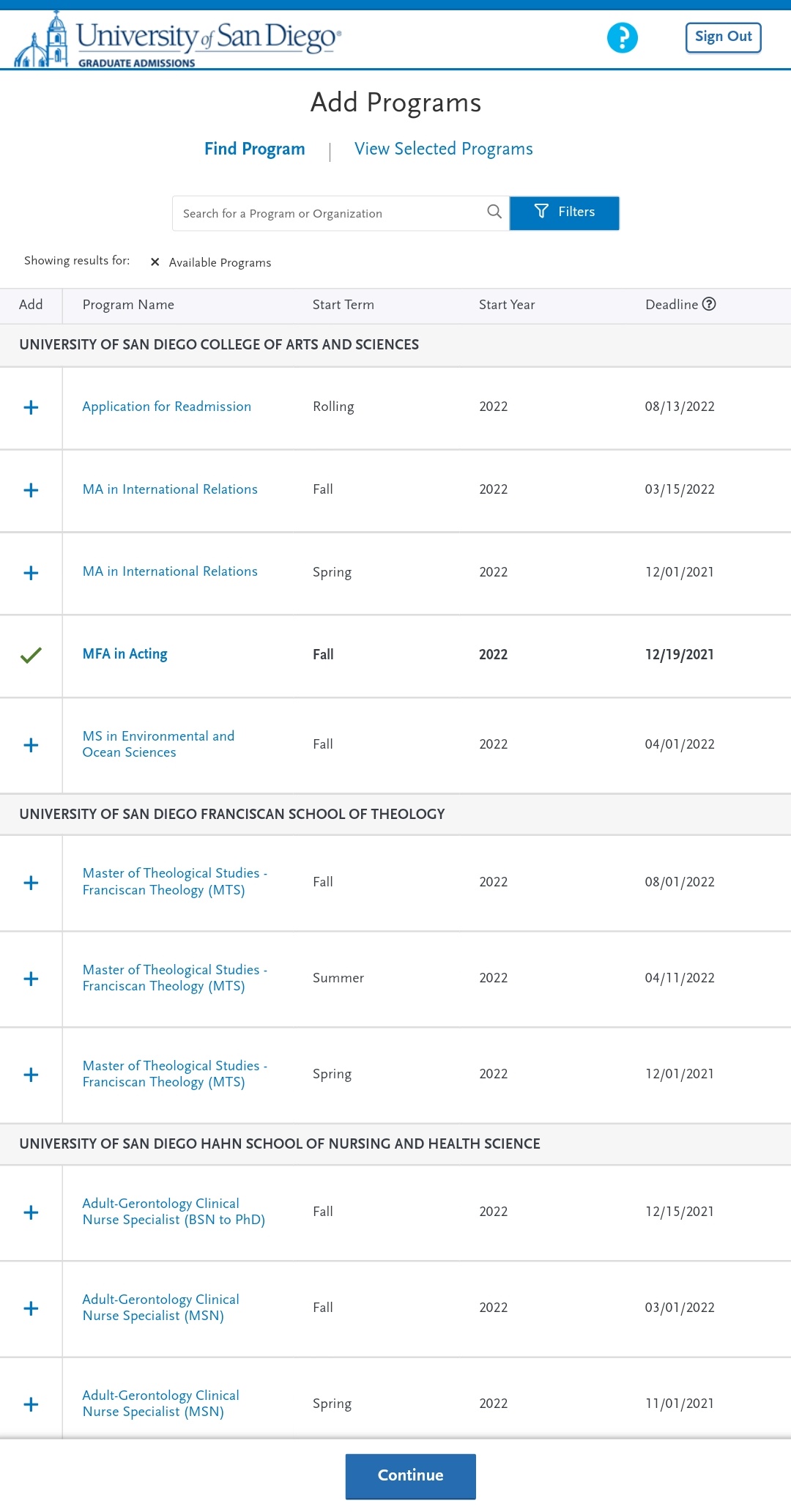 University of San Diego Admission 2023 Application Fees, Deadlines