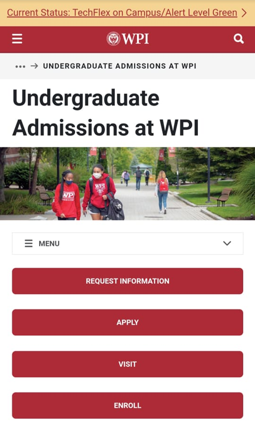 Worcester Polytechnic Institute (WPI) Admission 2023 Application Fees