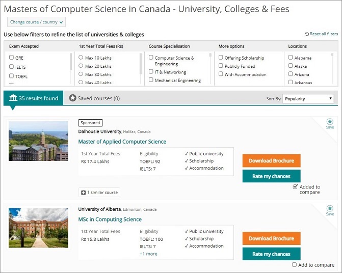 Shiksha Compare Universities